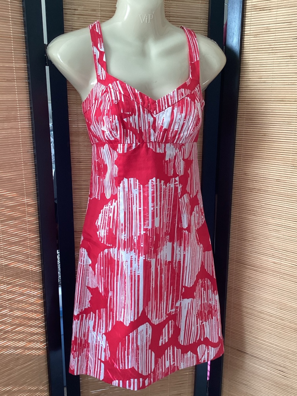 New York & Company floral dress EUC cotton Sz 2 sleeveless summer event